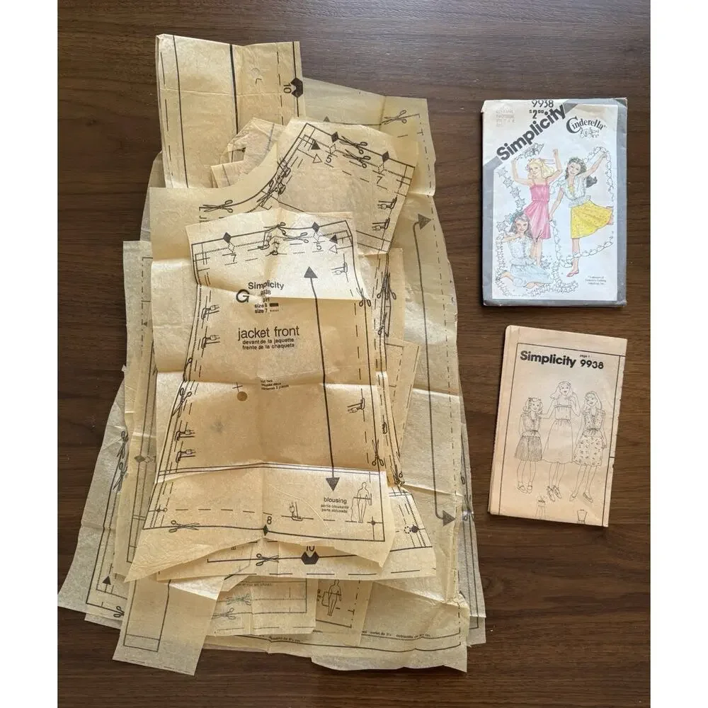 Vintage Sewing Pattern Lot Simplicity McCall’s Butterick Girls Kids 1960s-80s